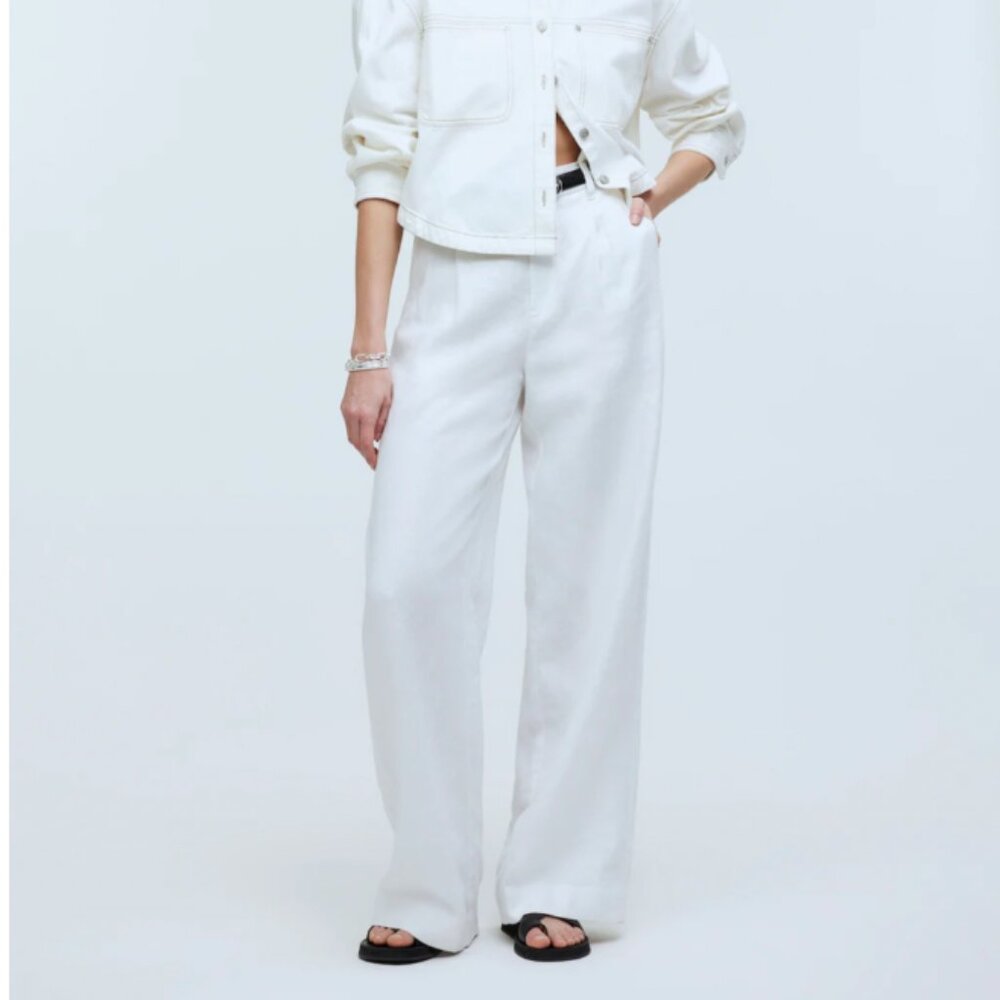 MADEWELL The Harlow Wide-Leg Pant in 100% Linen
